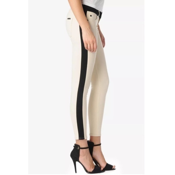 Hudson Jeans Denim - HUDSON BONE LeeLoo Super Skinny Crop Jeans